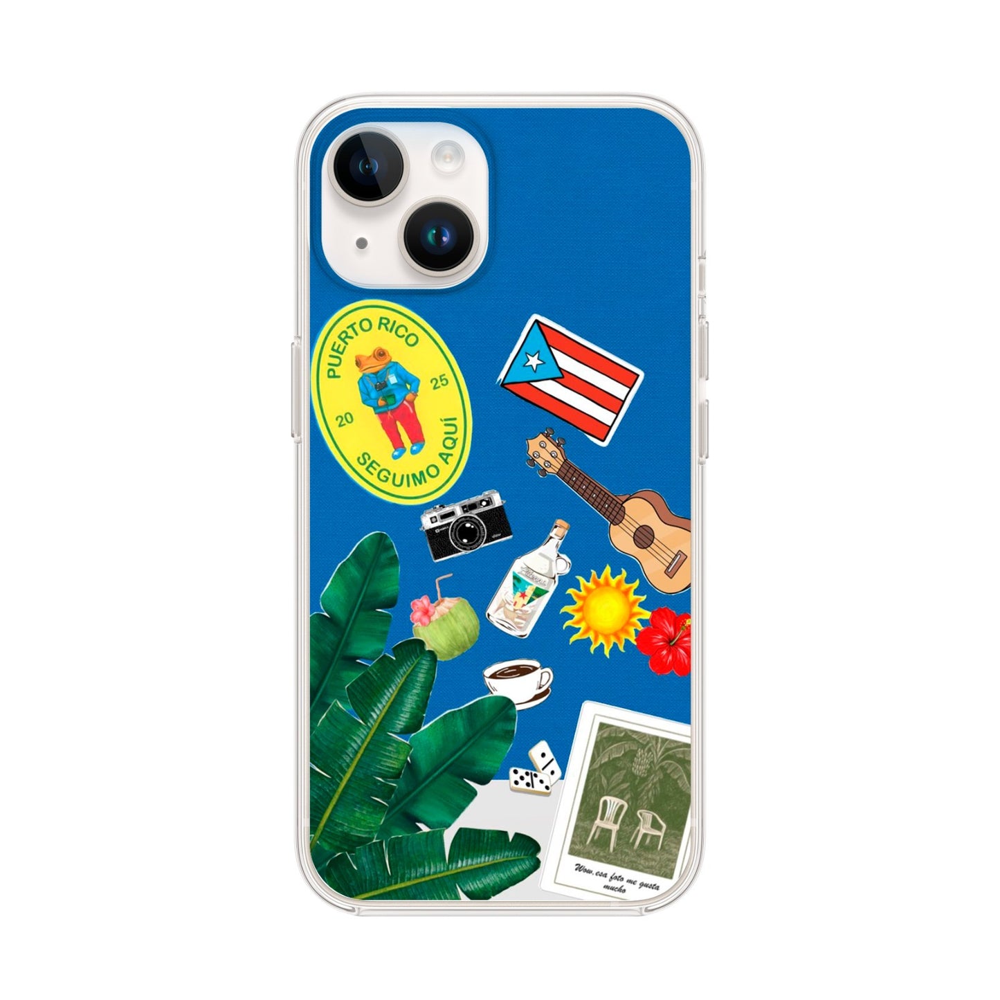 BAD BUNNY FONDO AZUL BANDERA