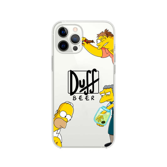 THE SIMPSONS DUFF BEER ASOMÁNDOSE