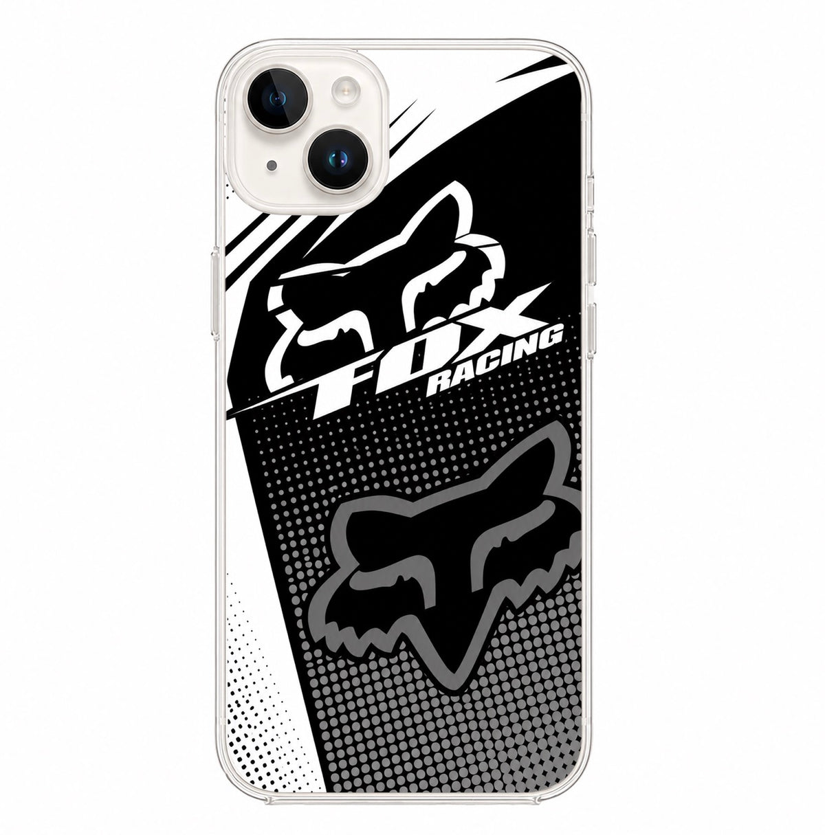 FOX MOTOR RACE BLANCO Y NEGRO