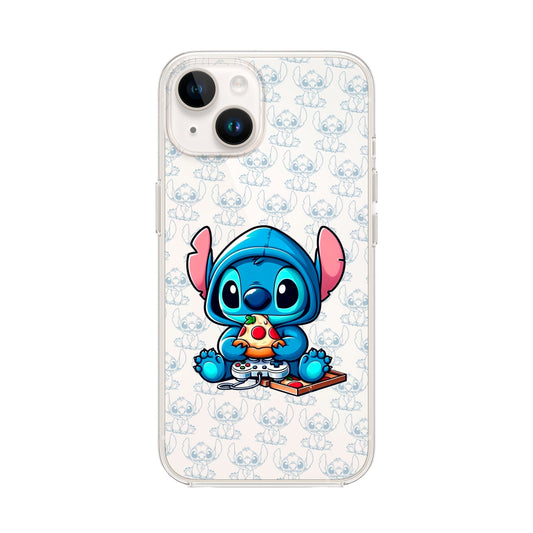 LILO Y STITCH COMIENDO PIZZA