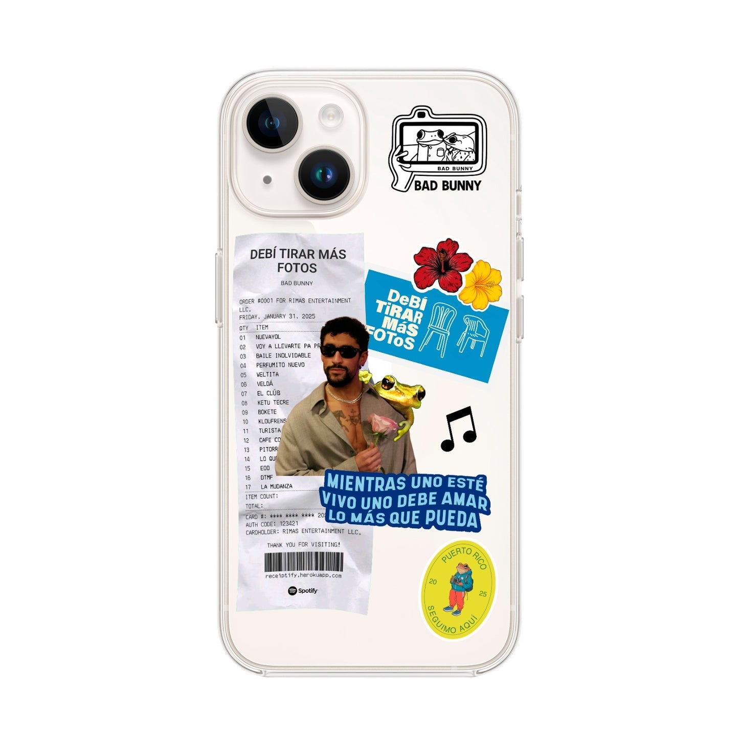 BAD BUNNY STIKERS MIENTRAS UNO ESTÉ VIVO