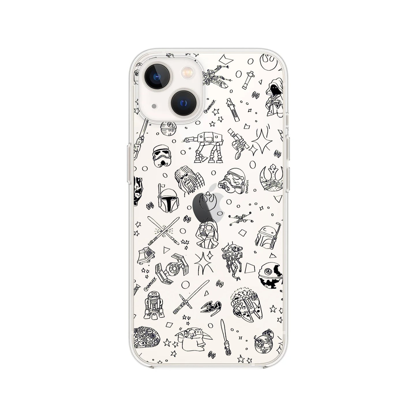 STAR WARS STIKERS EN NEGRO