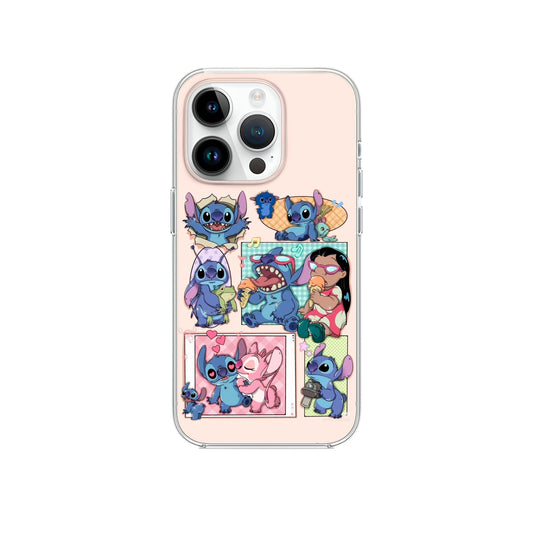 LILO Y STITCH FONDO ROSA