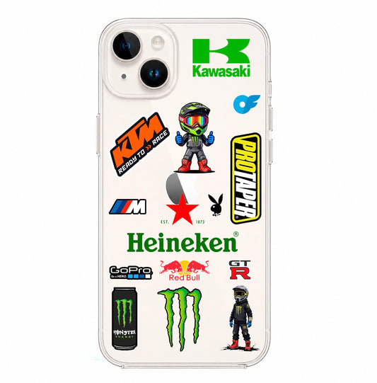 HEINEKEN STIKERS MOTOS